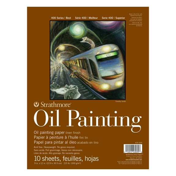 Strathmore Oil Painting Paper Pad, 400 Series, 9" x 12"