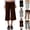 08# Coffee, variant on Women's Casual Wide Leg Cropped Pants Low Rise Fold Over Stretch Gaucho Pants for Summer Beach Holiday Streetwear Gray XL