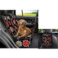 thumbnail image 4 of Pzuqiu Daisy Ladybug Dog Car Seat Cover for Back Seat Heavy-Duty Dogs Hammock Style Seat Covers with Dog Bandana Garbage Bag for SUV,Sedan,Truck, 3 Piece, 4 of 6