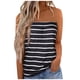 thumbnail image 2 of Fiudx Ofertas Relámpago Blusa Sin Tirantes Informal Sin Tirantes para Mujer, Chaleco Estampado con Hombros Descubiertos, 2 of 7