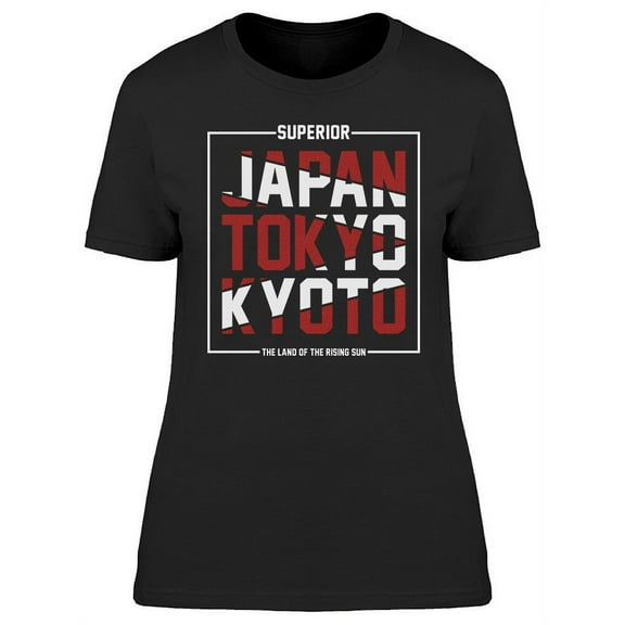 Japan Tokyo Kyoto Design T-Shirt Women -Image by Shutterstock, Female Large