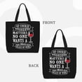 thumbnail image 2 of Balery Wine Funny Bolsa de Mano para Mujeres con Cremallera, Bolsa de Gimnasio con Compartimentos, Bolsa para Laptop, Bolsa para Trabajo, 2 of 7