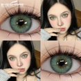 thumbnail image 2 of AMARA (Nuevo) | Serie ESTONIA Lentes De Contacto Suaves 2pcs/Par Lente 14.5mm Maquillaje Anual Cosméticos , Marrón/Gris/Verde, 2 of 4