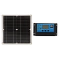thumbnail image 2 of Panel solar para RV Panel de cargador de batería solar mono de 12 W Módulo de regulación de voltaje integrado adaptativo Control inteligente con controlador de carga 10 A, 2 of 19