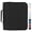 Black, variant on SUNEE Zippered Binder Bag with Handle, 2-Inch 3-Ring O-Ring, 500-Sheet Capacity, Multi-Pocket Binder Organizer for File Organization & Storage, Sky Blue