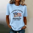 thumbnail image 2 of America 250 Shirt Women 250th Anniversary Patriotic T-Shirt Vintage 1776 Independence Day Tee, 2 of 6
