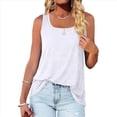 thumbnail image 1 of Camisetas Sin Mangas para Mujer, Estilo Túnica Informal, Holgadas y con Cuello en U y Dobladillo para Verano S, 1 of 5