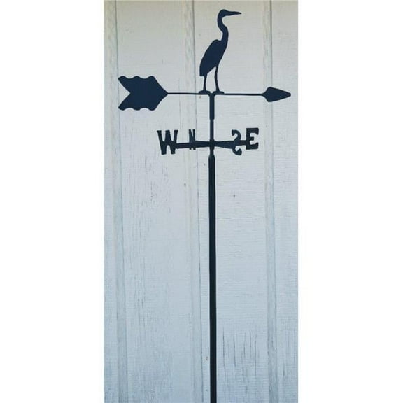 The Lazy Scroll Egret Garden Mount Weathervane
