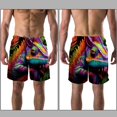 thumbnail image 3 of luoweisi Men's Beach Shorts Quick Dry Swim Trunks with Mesh Lining Chameleon L, 3 of 5