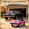 thumbnail image 3 of 24V Dodge Charger 1970 2 Seater Ride On Car, Battery Powered Ride On Toys w/4-Wheel Suspension, Parent Remote Control, Engine Spray, LED Lights, Bluetooth, MP3, 24V Ride On for Ages 3+, 3 of 9