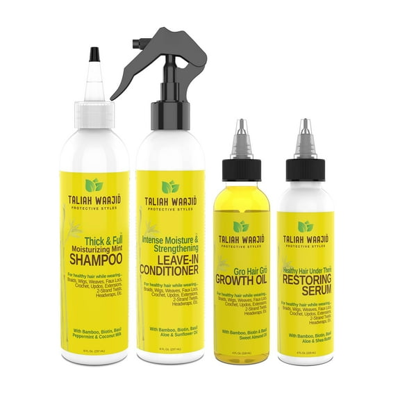 Taliah Waajid Care for Under Wig Regimen Scalp Treatment, 4 Piece Bundle
