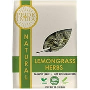 Pride Of India - Natural Dry Indian Lemongrass Herb, 3.53oz (100gm) Full Leaf - Certified and Authentic Indian Herb - Perfect for Cooking, Soups, Salads, Marinades 50+ Servings