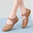 thumbnail image 2 of Women's Summer Casual Closed Toe Leather Sandals,Comfortable Soft Sole Ankle Strap Mary Jane Orthopedic Beach Shoes,37, 2 of 3