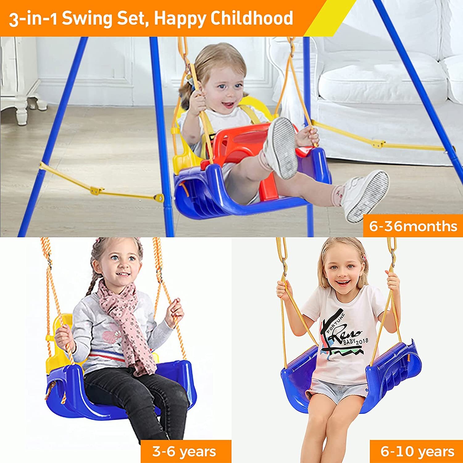 Jugaad Life 3-in-1 Toddler Swing Seat with Tree Straps photo 3