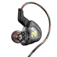 thumbnail image 1 of Bearachild Auricular con cable Estuche de metal Botón de control de 1,2 m Cable de fibra Auricular de alta Escucha de música Llamada Cables de audio/vídeo Negro, 1 of 6