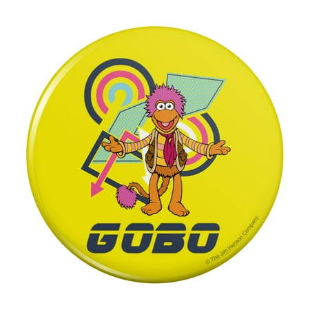 

Retro 80 s Gobo Fraggle Rock Kitchen Refrigerator Locker Button Magnet