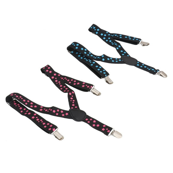 IBASETOY 2 Pcs Kid Suspenders For Girls Fashion Iron Random Color Prevent Slipping Trouser Strap