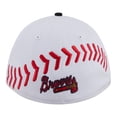 thumbnail image 4 of Toddler New Era  White Atlanta Braves Baseball 39THIRTY M-Crown Adjustable Hat, 4 of 7