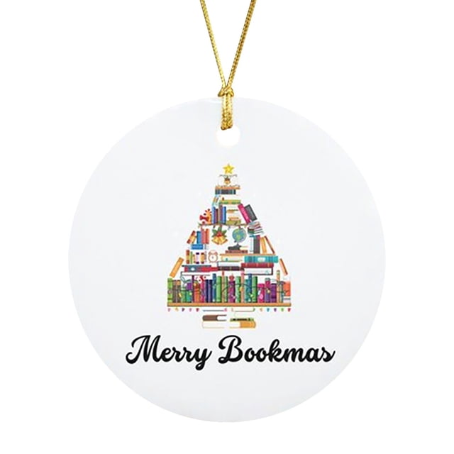 pdqouc Book Christmas Tree Ornament Creative Christmas Book Car Decoration Christmas Tree Decoration Holiday Home Decoration for Christmas Holiday Party Birthdays Wedding Celebration