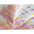 thumbnail image 4 of Ambesonne Birthday Party Quilted Bedspread Set 3 Pcs, Girl Theme Cake, Queen Size, Orange and Pink, 4 of 5