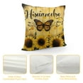 thumbnail image 4 of Nawypu Sunflower Throw Pillow Covers Decorative Fall Pillowcase Faith Love Hope Family Square Pillow Cushion for Couch Sofa Bed Living Room Car Chair(Light Brown,Bright), 4 of 5