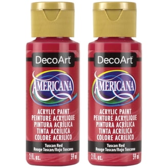 Americana Acrylic Paint 59 Ml (2 Oz) - Colore Rosso Santa, Semi-Opaco, Per Arti Decorative E Pittura