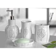 thumbnail image 3 of Creative Scents Vintage White 4-piece Bathroom Accessory Set, 3 of 5