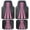 Black with Pink accents, variant on Auto Drive 4-Piece Black & Red All-Weather Rubber Floor Mat Set – Heavy Duty Universal Trim-to-Fit Car, Suv & Truck Mats