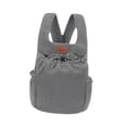 thumbnail image 2 of Runquan Pet Carrier Backpack Adjustable Novelty Travel Bag Breathable Kitten Dog Bag gray, 2 of 8