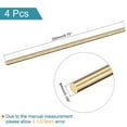 thumbnail image 2 of Unique Bargains 4mm Diameter 250mm Length Brass Solid Round Rod for DIY Craft 4 packs, 2 of 4