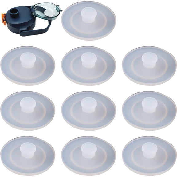 Hzzsbu 10 Pcs Silicone Water Bottle Lid Plug Non Spill Bottle Lid Plug Silicone Straw Hole Grommets Dust- Proof Plugs Cap Protector