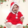 thumbnail image 4 of LWNYDPLSD Baby First Christmas Outfit My First Onesie Girls Lounge Sets Size 10-12 6 Month Girl Clothes Size 18 Months Girls Clothes Boys Clothes 4t, Red 12-18 Months, 4 of 9