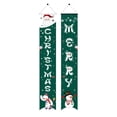 thumbnail image 1 of Fiudx Pancartas Navideñas para Colgar En La Puerta, Diseños de Papá Noel y Muñeco de Nieve, Cálidas Bienvenidas, Decoración Festiva, Letrero para El Porche, Fáciles de Colgar, 180 X 30 Cm (Juego de 2, 1 of 2