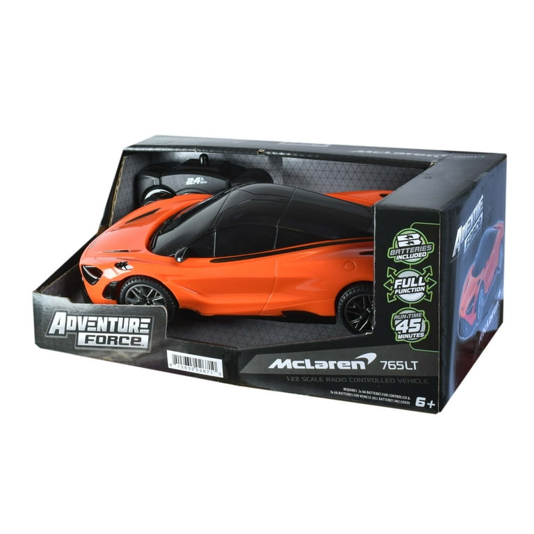 Adventure Force McLaren 765LT RC Car, 1:22 Scale, 2.4GHz, Full