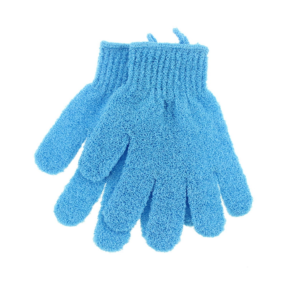 1 Pair Bath Exfoliating Glove Five Fingers Body Scrub Gloves Bath