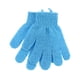 thumbnail image 1 of GOOHOCHY 1 par de guantes exfoliantes de baño, cinco dedos, guantes de exfoliación corporal, ducha de baño, sauna, guantes de limpieza para hombres y mujeres (azul), 1 of 7