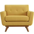 thumbnail image 2 of Hawthorne Collections Upholstered Accent Chair in Citrus, 2 of 5