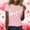 3-Light Pink, variant on Women's Short Sleeve T-Shirt Shirts for Women Cute Love Heart Tshirts Graphic Tees Valentine Casual Short Sleeve Top Women's Plaid Tweed T Shirt Short Sleeve Crew Neck 2 In 1 Tee Tops