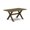 Brown, variant on East West Furniture X777SI737-7 7-Pc Dining Table Set- 6 Upholstered Dining Chairs with Limelight Linen Fabric Seat and Button Tufted Chair Back - Rectangular Table Top & Wooden Cross Legs -...