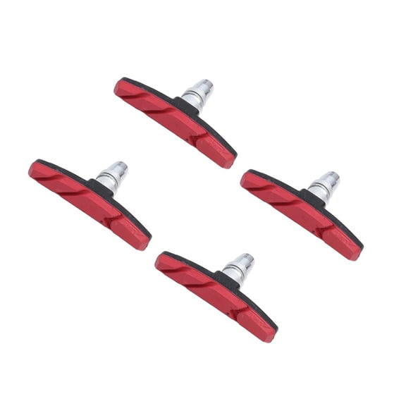 WHAMVOX  2 Pairs Brake Pads for Bicycles Mountain Bike Accessories Red