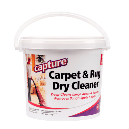 Capture Carpet Cleaning Powder 4 Pound Pail, for Carpet, Rugs, Upholstery, with Resealable Lid, Fresh Scent