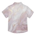 thumbnail image 2 of Dailycode Small Short Sleeve Button Down Shirts Lavender Pink Marble Casual Shirt 3-10 Years, 2 of 9