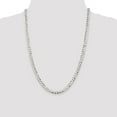 thumbnail image 3 of Diamond2Deal Collier Chaîne Plate en Argent Sterling 925 5.75 mm pour Femmes 22 Pouces, 3 of 5