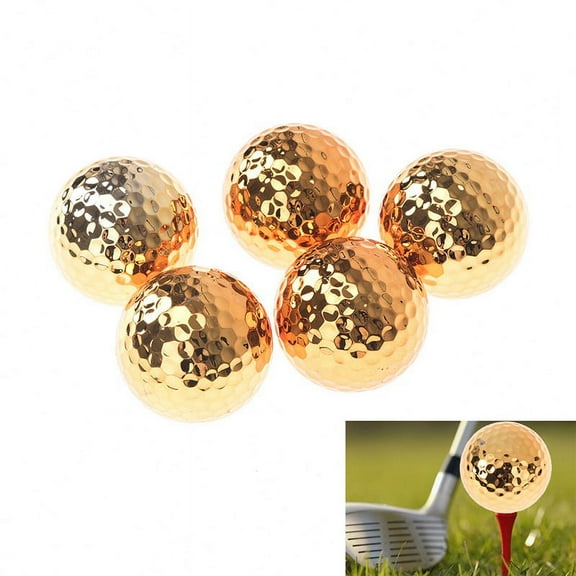 1pc golf balls novel ball golf equipment gold color J HBU BwGHUKY TNYHUKA FoYWA