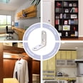 thumbnail image 6 of Eease 16pcs L Shape Stainless Steel Corner Brackets for Cabinet Wardrobe Shelf - Black, 6 of 6