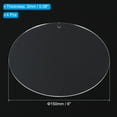 thumbnail image 2 of Uxcell 6" Dia. Acrylic Circles  Round Clear Plastic Sheet Cake Disk Blank Sign for Crafting Painting DIY 4 Pack, 2 of 6