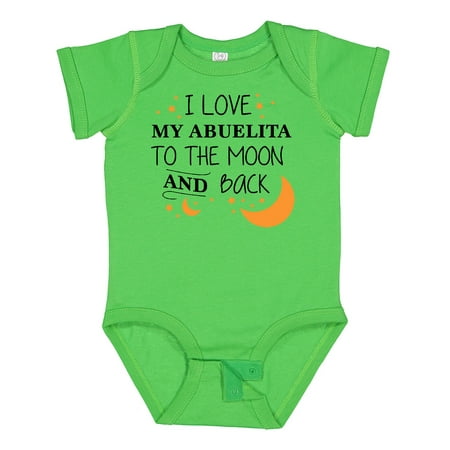 

Inktastic I Love My Abuelita to the Moon and Back Gift Baby Boy or Baby Girl Bodysuit