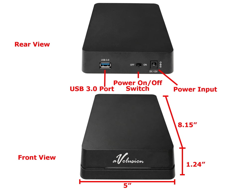 Avolusion HDDGear Pro 6TB (6000GB) 7200RPM 64MB Cache USB 3.0 External Gaming Hard Drive (Designed for PS4 Pro, Slim, Original) - 2 Year Warranty