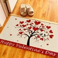 thumbnail image 5 of Dadiaei Valentine's Day Door Mat Romantic Heart Pattern Welcome Mat Non-Slip Entrance Door Rugs for Indoor Outdoor Home Bathroom Decor, 15.7x23.6 In, 5 of 6