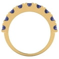 thumbnail image 5 of 1.53 ctw Wedding Band for Women - 14K Yellow Gold Simulated Tanzanite Stackable Eternity Ring, 5 of 6